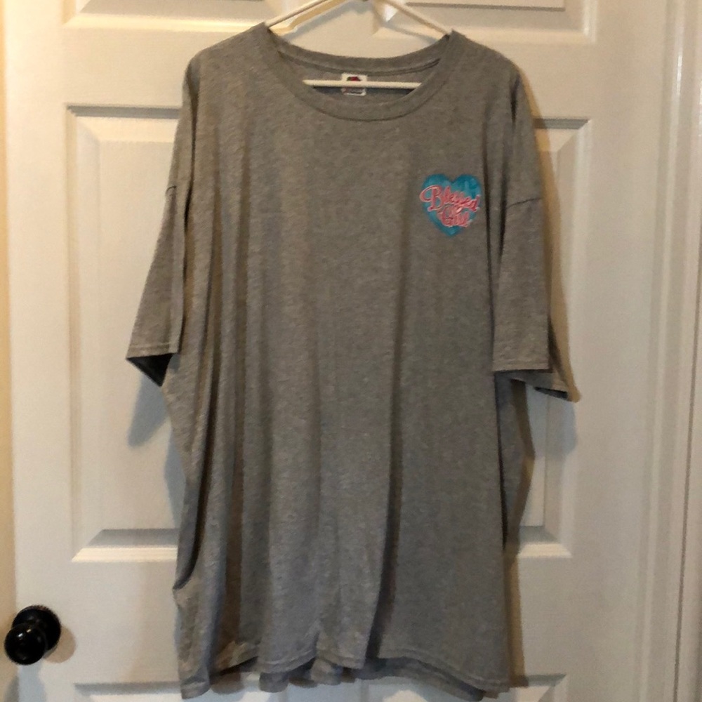 GREY BLESSED GIRL TSHIRT! 3X